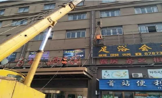 潼关安装较高的门店招牌有什么好的方法？